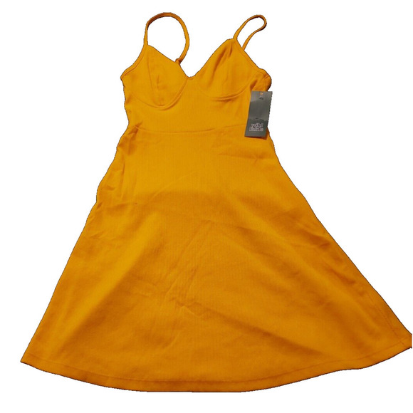 Wild Fable Dress Womens XS Mango Orange Flip Flop Mini Dress Summer Beach - Picture 1 of 6